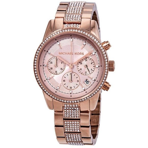 Michael Kors Accessories - FX03039B NWT Michael Kors Fashion Ladies Quartz Steel Authentic Watch